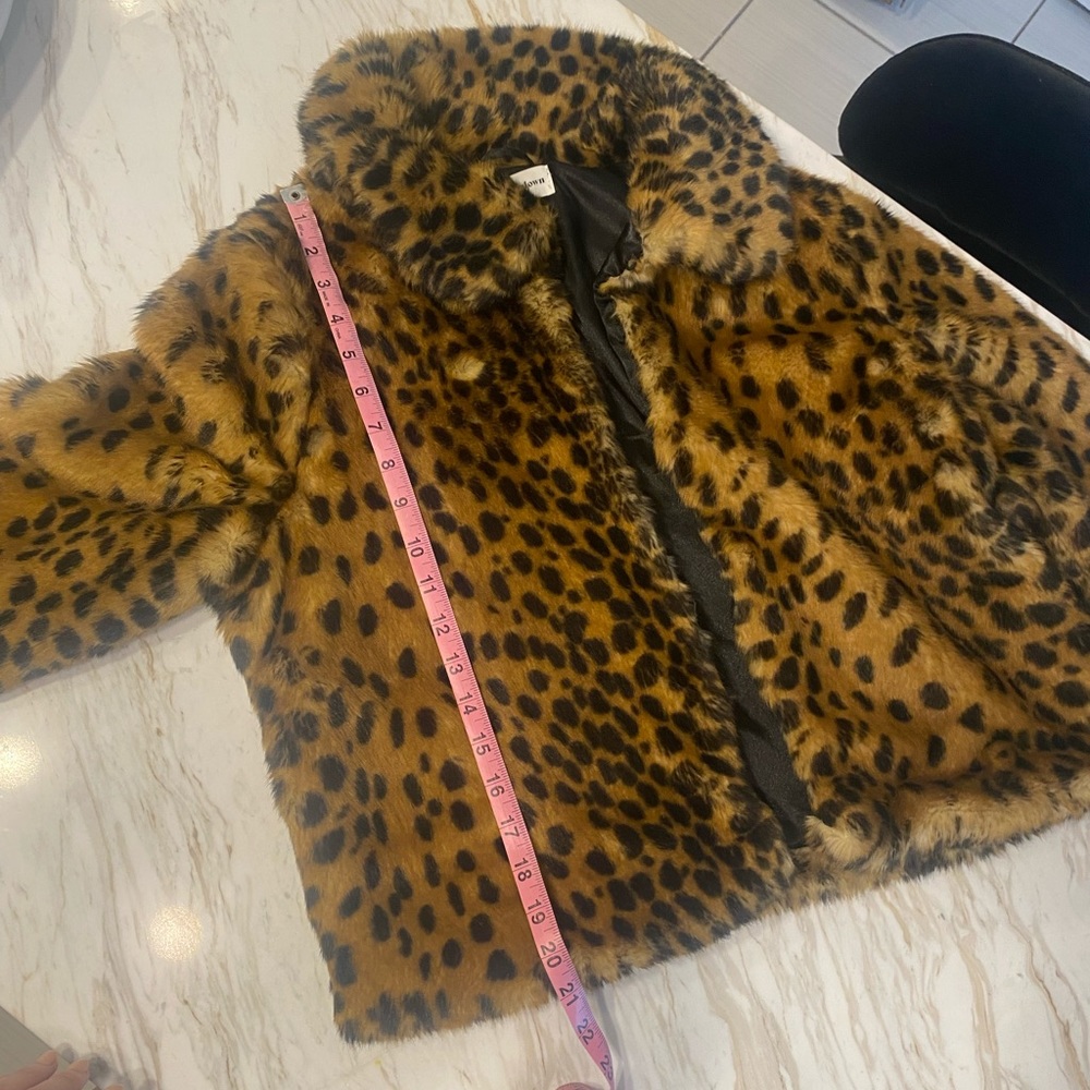 XXS Superdown Casey Leopard Faux Fur Coat - Picture 8 of 10